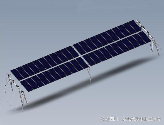 山地集中式光伏施工,平原打水泥桩组件支架安装专业团队更高效